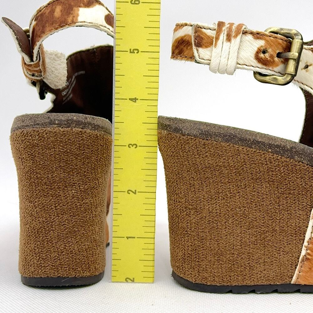 OTBT Jaunt Slingback Platform Wedge Sandals Cow - Picture 7 of 9